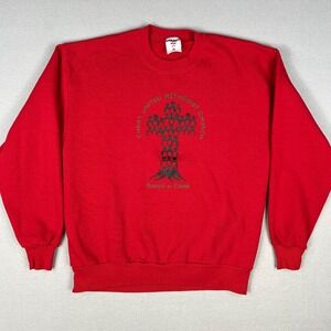 VTG Rooted in Christ United Methodist Church Sweatshirt Mens‎ L  Christian 1990s